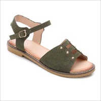 Ladies Flat Sandals - Suede, Size 6-11 | Lightweight, Rugged, Durable, Buckle Closure, Available In Green