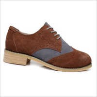 Ladies Fashion Shoes - Suede Material, Sizes 6-11, Brown Color | Lightweight, Rugged, Durable, Lace-up Closure, Round Toe Style, Rubber Sole