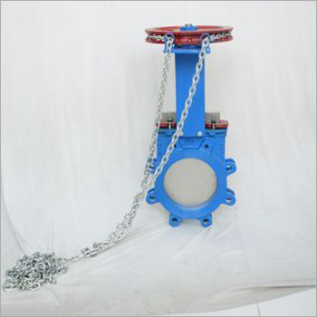 Knife Edge Gate Valve With Chain Operated