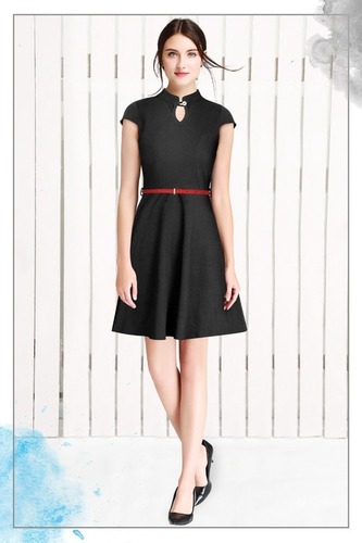 Black Colored Women Western Dress - Age Group: 15To45
