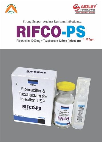 Piperacillin 1g + Tazobactam  125mg Injection