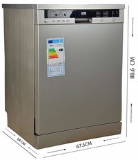IFB Neptune VX Fully Electronic Dishwasher (12 Place Settings, Dark Silver)