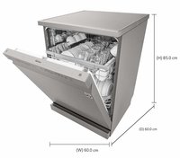 LG 14 Place Settings Dishwasher (DFB424FP, Platinum Silver)