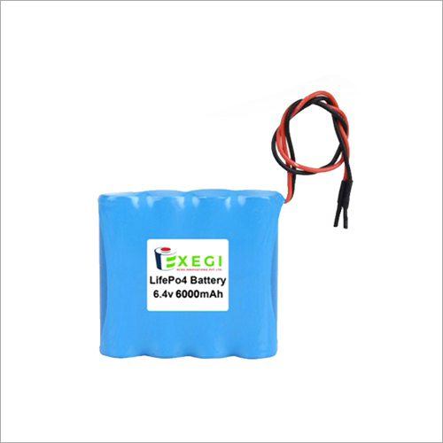 6.4v 6000mAh LiFePO4 Battery Pack
