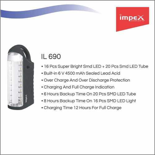 IMPEX Rechargeable LED Lantern (IL 690)