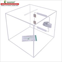 Rasper Transparent Acrylic Donation Box - Feature: Light Weight