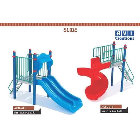 Outdoor Playground Double Slide