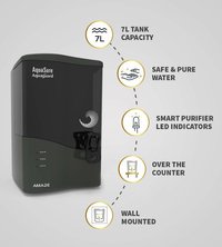 Eureka Forbes Aquasure from Aquaguard Amaze 7-Litres Table Top/Wall Mountable RO+UV+MTDS Grey Water Purifier