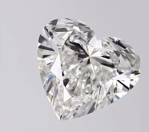 CVD Diamond 2ct G VVS2 Heart Shape IGI Certified Stone