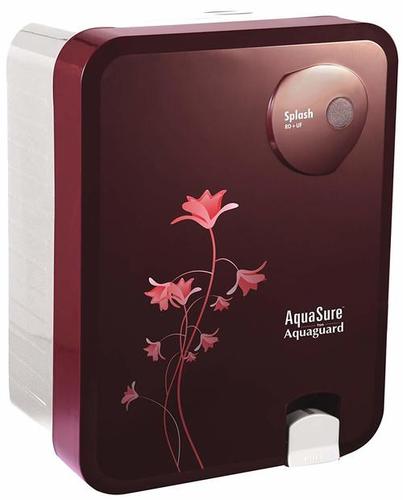 Eureka Forbes Aquasure from Aquaguard Splash RO+UV+MTDS 6 litres Burgundy Water Purifier