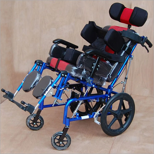 Imi-958 C.P Wheelchair, Folding With Head & Side Supports (Child) Application: Wheelchair For Cerebral-Palsy Children.