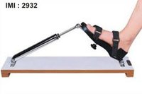 Imi 2932 Heel Exerciser Spring Loaded - Steel Foot Holder On Laminated Wooden Base | Portable, Adjustable Resistance, Ideal For Joints & Muscles