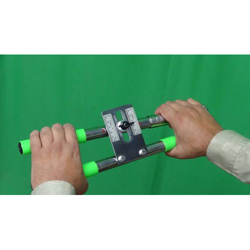 Stainless Steel Hand Exerciser - Adjustable, 2 Tubes with Grip Scales | Portable Design for Gentle Grip Strengthening in Adults, Children, Elders