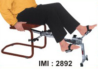 IMI-2892 Activator - Chrome-Plated Steel, 3 kg Portable Exerciser | Adjustable Resistance for Upper and Lower Extremities, Manual Pedalling Option