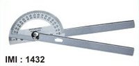 Goniometer, 180 Degree Stainless Steel - 50mm X 200mm Dimensions, Knurled Knob For Tension Adjustment, Portable Exercise Equipment