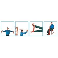 Stretch-it Resistive Exercise Bands Set - 15cm X 5.5m Rolls, Light Orange To Extra-heavy Silver | Portable, Recyclable, For All Ages