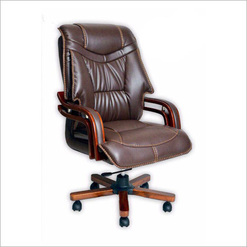 Brown High Back Leather Chair