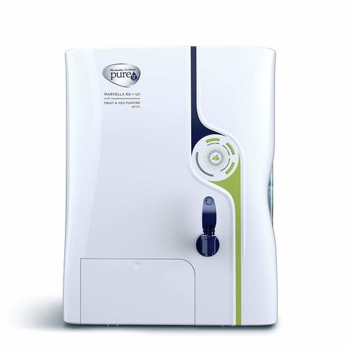 HUL Pureit Marvella Mineral RO + UV with Fruit & Veg Purifier 7 Stage Table Top/Wall Mountable White & Blue 8 litres Water Purifier