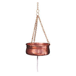 Imi-2291B  Shirodhara Pot "Copper" With Oil Flow Control Valve Color Code: Copper Polish