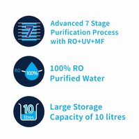 HUL Pureit Ultima Mineral RO + UV + MF 7 Stage Table top/Wall mountable Black 10 litres Water Purifier