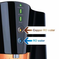HUL Pureit Copper+ Mineral RO + UV + MF 7 stage Table top / Wall Mountable Black & Copper 8 litres Water Purifier