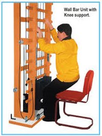 Imi-2796 Multi-exercise Therapy Unit - Bright Polished Teakwood, 240cm X 75cm , 12 Pulleys For Adjustable Weight Resistance, Portable Design