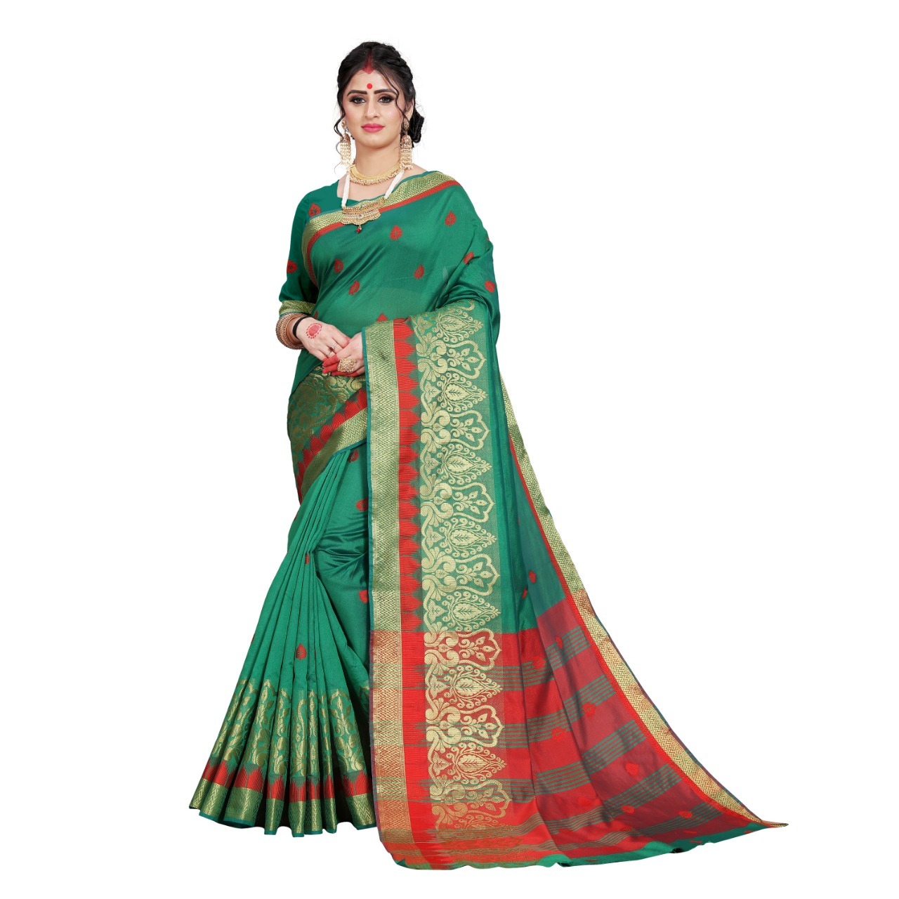 Festival Banarasi Silk Saree With Jacquard Work