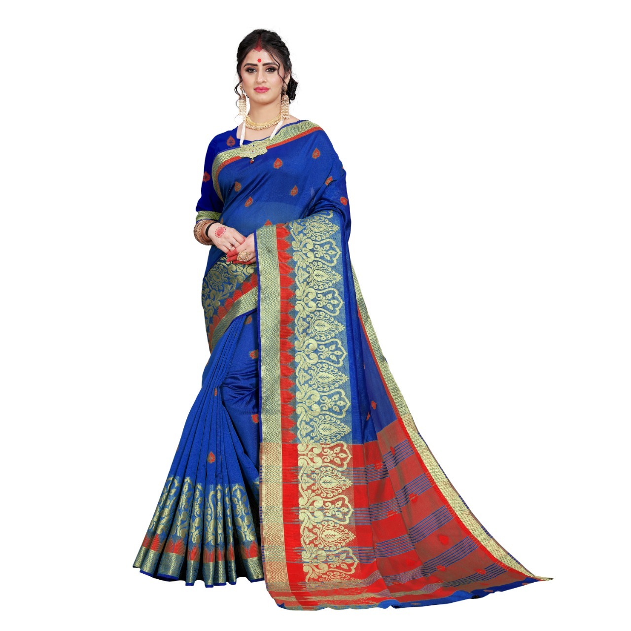 Festival Banarasi Silk Saree With Jacquard Work