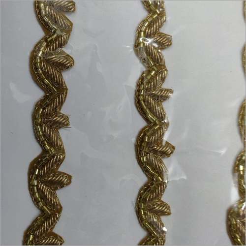 Golden Hand Work Lace