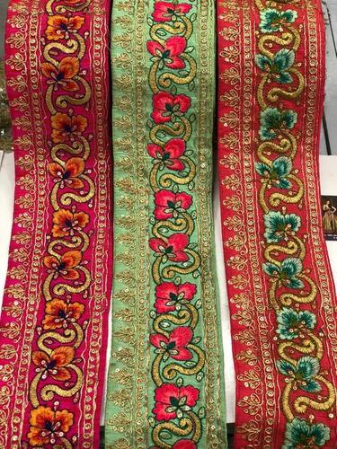 Golden Embroidery Handwork Fancy Lace