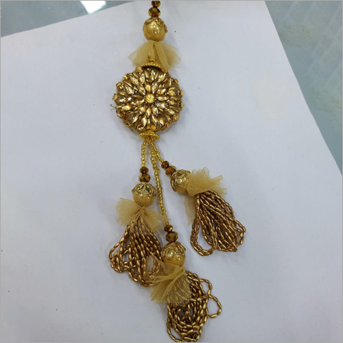 Lehenga Latkan - Beaded Decoration, Golden Color | 12 Pieces Pack of Elegant Accessories