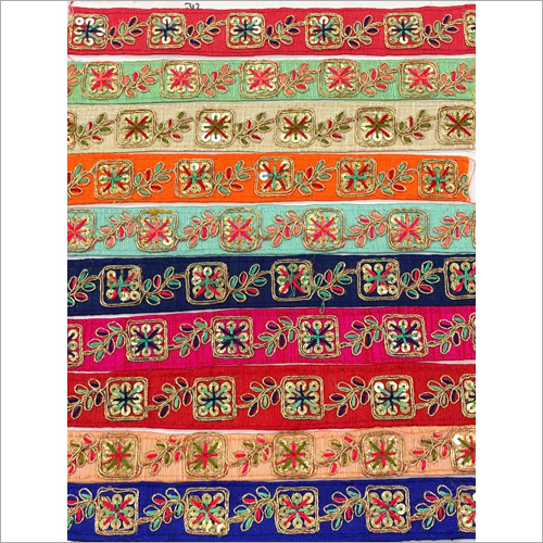Available In Different Colour Saree Gota Lace