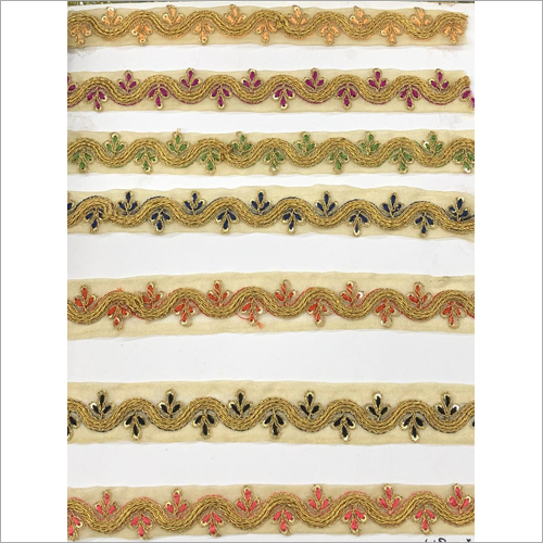 Golden Gota Designer Suit Lace