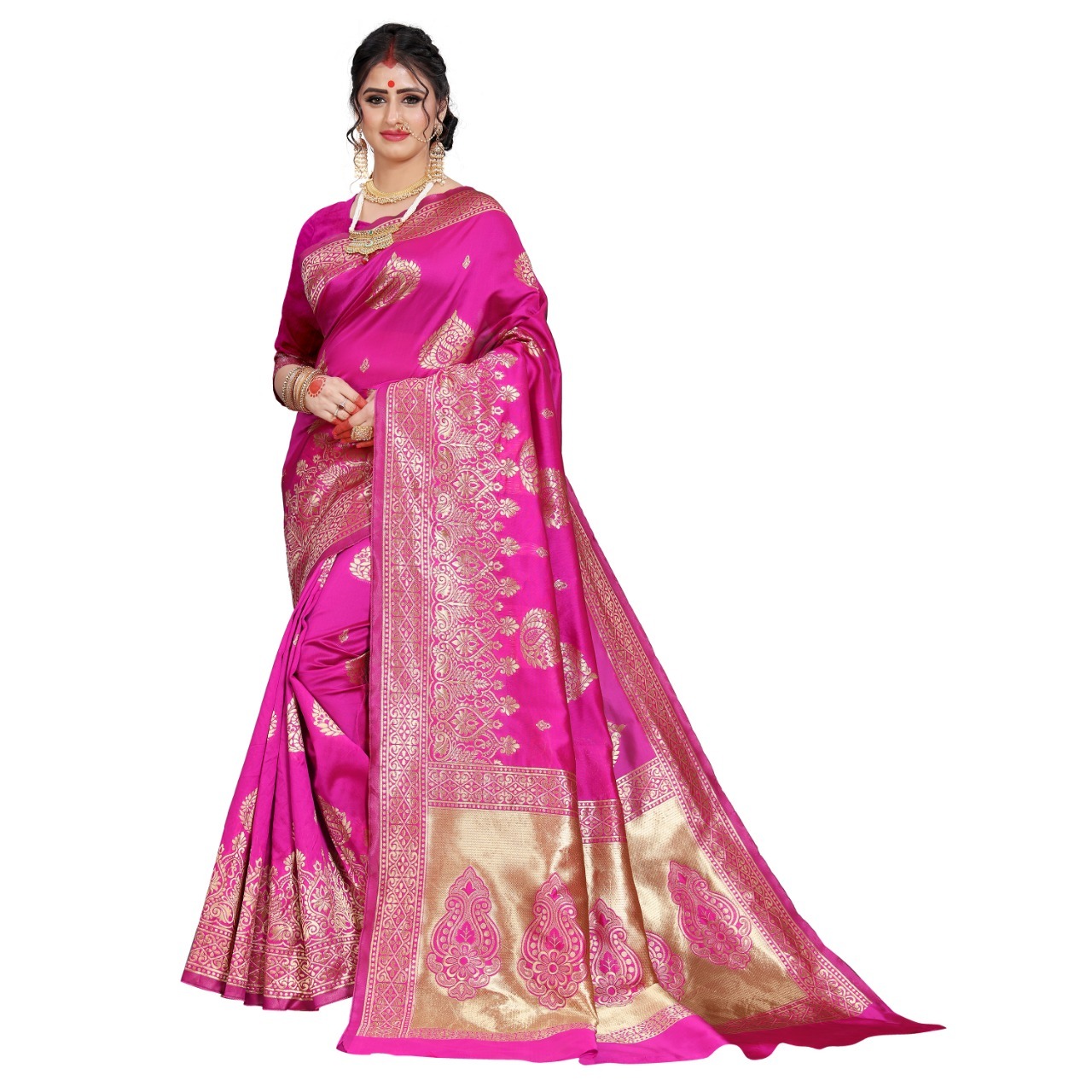 New Designer Banarasi Silk Saree & Jacquard Work