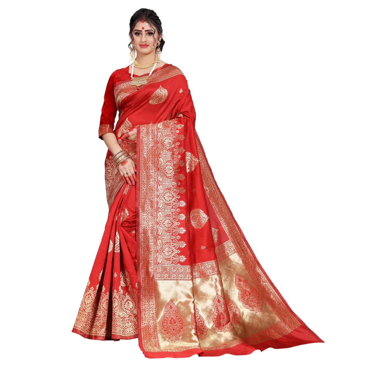 New Designer Banarasi Silk Saree & Jacquard Work