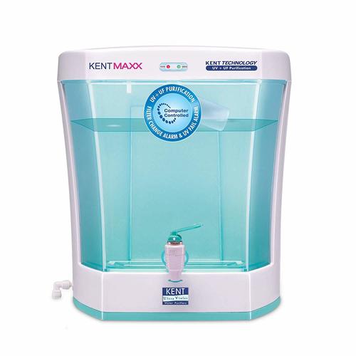 KENT Maxx 7-Litres Wall Mountable/Table Top UV + UF (White and Blue) 60-Ltr/hr Water Purifier with detachable storage tank