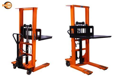 Orange Hydraulic Stacker