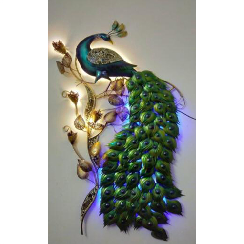 Available In Multiple Color 3D Peacock Wall Mural