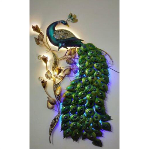 3D Peacock Wall Mural