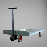 Easy To Operate Handle Platform Trolley