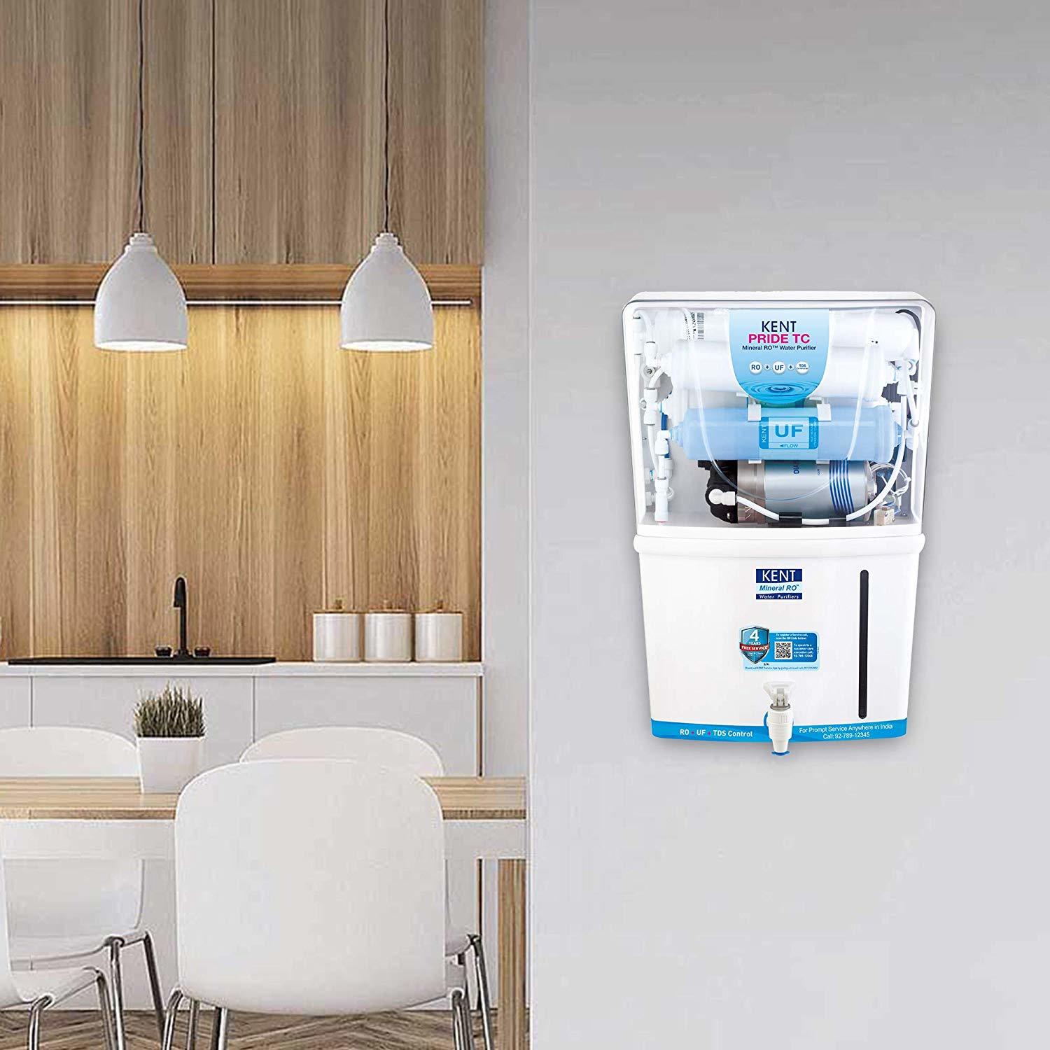KENT 11087 Pride TC Mineral RO Water Purifier (White)