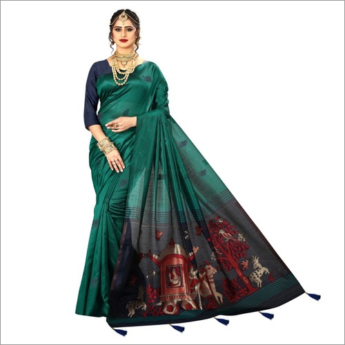Banarasi Heavy Saree with Latkan & Thread Work