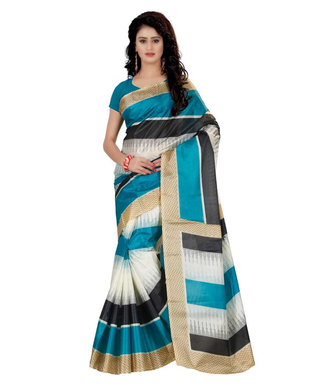 Beautiful Printed Silk Saree For Ladies daily Wear