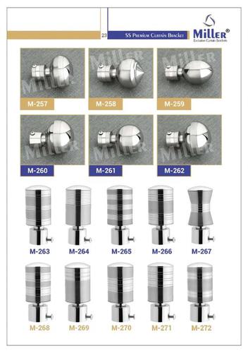 Colorful Curtain Bracket - Stainless Steel, Vary By Model, Silver | Durable, Stylish, Versatile, Easy Install, Strong Hold, Elegant Design, Individual Box, 1-Year Warranty