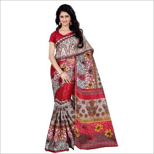 Ladies  Daily Wear Printed Fancy Silk Saree