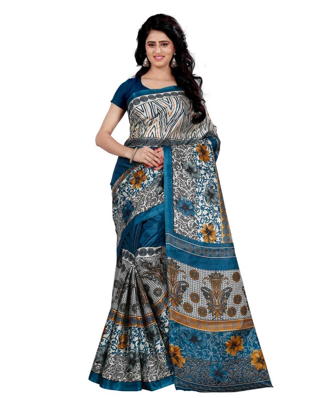 Ladies Daily Wear Printed Fancy Silk Saree