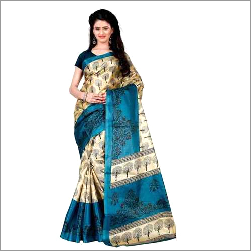 LADIES DAILY WEAR PRINTED SILK SAREE