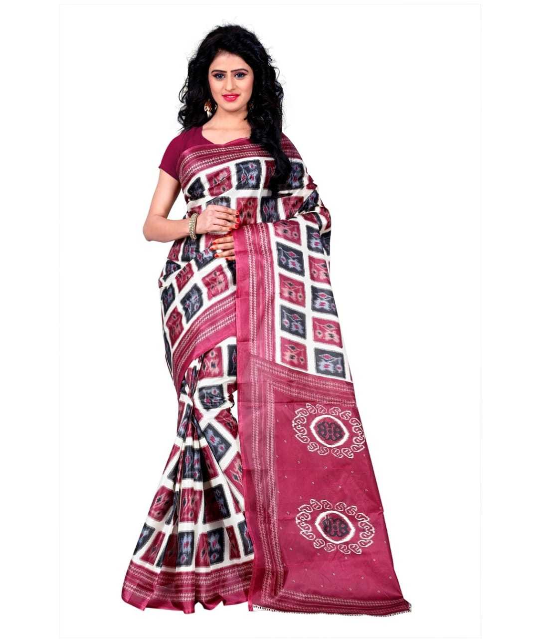 LADIES DAILY WEAR PRINTED SILK SAREE