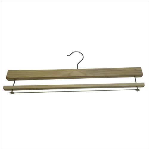 Natural Wooden Felted Trouser Bar Hanger