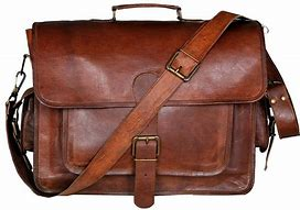 Leather laptop bag